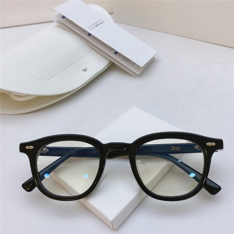 2023 Korean Brand Design Gentle Square Prescription Eye Glass Frame Women Men Day 01 Eyewear Frame For Reading Myopia Hyperopia