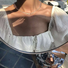 Carica l&#39;immagine nel visualizzatore di Gallery, 2020 Kpop Double layer Chain Gold fashion Choker cute romantic women pearl pendant necklace girl jewelry Collar
