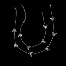 Load image into Gallery viewer, 2020 Kpop Goth Vintage Silver Color Butterfly Pendant Choker Necklaces For Women Egirl BFF Fashion Aesthetic Halloween Jewelry