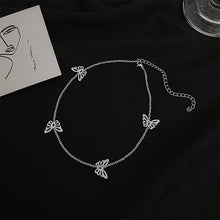 Load image into Gallery viewer, 2020 Kpop Goth Vintage Silver Color Butterfly Pendant Choker Necklaces For Women Egirl BFF Fashion Aesthetic Halloween Jewelry