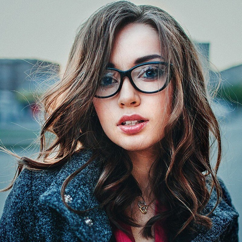 2023 Ladies Sexy Cat Eye Glasses Frames For women Transparent Brand Designer Myopia Optical Eyeglasses Computer Glasses