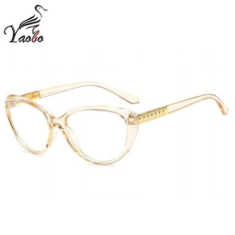 2023 Ladies Sexy Cat Eye Glasses Frames For women Transparent Brand Designer Myopia Optical Eyeglasses Computer Glasses
