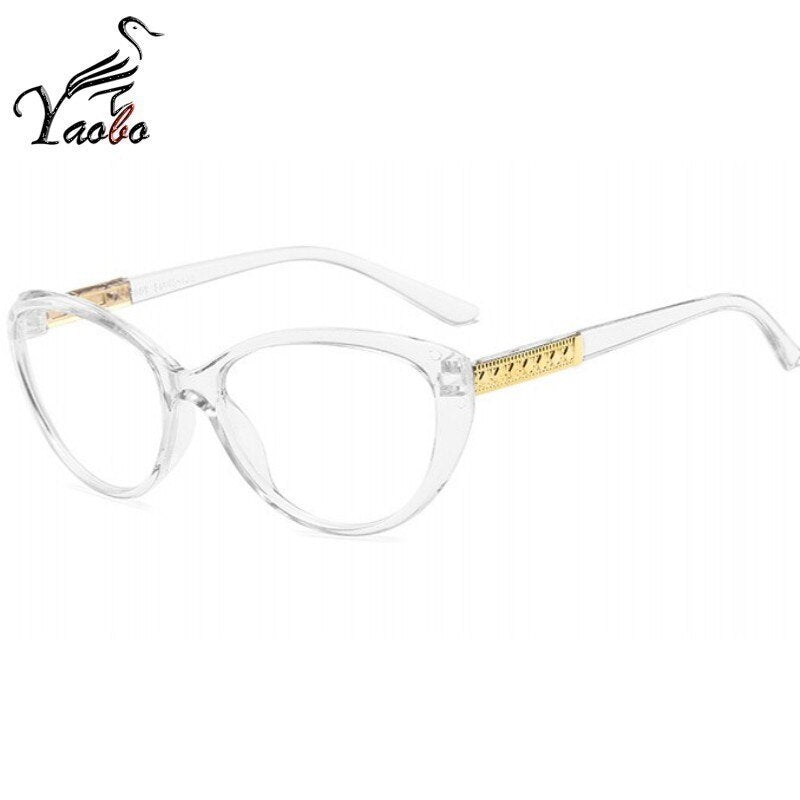 2023 Ladies Sexy Cat Eye Glasses Frames For women Transparent Brand Designer Myopia Optical Eyeglasses Computer Glasses