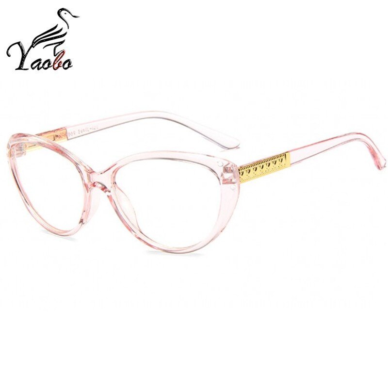 2023 Ladies Sexy Cat Eye Glasses Frames For women Transparent Brand Designer Myopia Optical Eyeglasses Computer Glasses