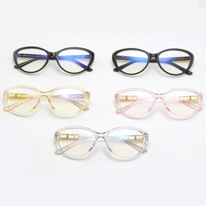 2023 Ladies Sexy Cat Eye Glasses Frames For women Transparent Brand Designer Myopia Optical Eyeglasses Computer Glasses