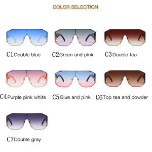 2023 Large Frame Sunglasses Sexy Oversize Men Women Brand Designer Sun Glases UV400 Sunglasses Male Female for Women Men
