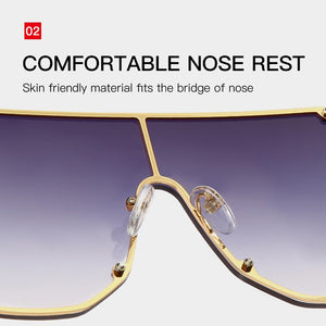 2023 Large Frame Sunglasses Sexy Oversize Men Women Brand Designer Sun Glases UV400 Sunglasses Male Female for Women Men