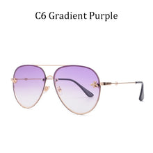Load image into Gallery viewer, 2022  Brand Designer Female Rimless Sunglasses AViation Women Sun Glasses Gradient Shades Little bee Lens Ladies UV400 ray