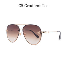 Load image into Gallery viewer, 2022  Brand Designer Female Rimless Sunglasses AViation Women Sun Glasses Gradient Shades Little bee Lens Ladies UV400 ray