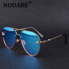 Load image into Gallery viewer, 2022  Brand Designer Female Rimless Sunglasses AViation Women Sun Glasses Gradient Shades Little bee Lens Ladies UV400 ray
