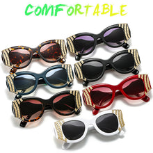 Load image into Gallery viewer, 2023  Brand Designer Vintage Steampunk Sunglasses Women Cool Show Metal Frame Cat Eye Sun Glasses Female UV400