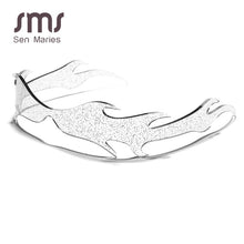 Load image into Gallery viewer, 2023  Fire Flame Sunglasses Women Rimless Wave Sun Glasses Men One Piece Shades Vintage Women Shiny Eyewear UV400