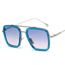 Load image into Gallery viewer, 2022 Luxury Steampunk Square Sunglasses Men Tony Stark Iron Man Sun Glasses Vintage Metal Frame Shades Eyeglasses UV400