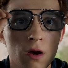 Load image into Gallery viewer, 2022 Luxury Steampunk Square Sunglasses Men Tony Stark Iron Man Sun Glasses Vintage Metal Frame Shades Eyeglasses UV400