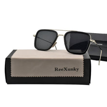 Load image into Gallery viewer, 2022 Luxury Steampunk Square Sunglasses Men Tony Stark Iron Man Sun Glasses Vintage Metal Frame Shades Eyeglasses UV400