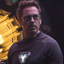 Load image into Gallery viewer, 2022 Luxury Steampunk Square Sunglasses Men Tony Stark Iron Man Sun Glasses Vintage Metal Frame Shades Eyeglasses UV400