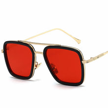 Load image into Gallery viewer, 2022 Luxury Steampunk Square Sunglasses Men Tony Stark Iron Man Sun Glasses Vintage Metal Frame Shades Eyeglasses UV400