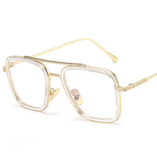 Load image into Gallery viewer, 2022 Luxury Steampunk Square Sunglasses Men Tony Stark Iron Man Sun Glasses Vintage Metal Frame Shades Eyeglasses UV400
