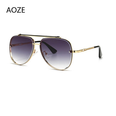 2023  brand design Classic pilot Style Gradient lens Sunglasses Men Vintage Brand Design Drive Sunglasses UV400