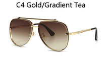 Load image into Gallery viewer, 2023  brand design Classic pilot Style Gradient lens Sunglasses Men Vintage Brand Design Drive Sunglasses UV400