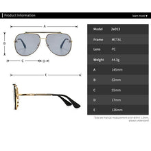 Load image into Gallery viewer, 2023  brand design Classic pilot Style Gradient lens Sunglasses Men Vintage Brand Design Drive Sunglasses UV400