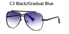 Load image into Gallery viewer, 2023  brand design Classic pilot Style Gradient lens Sunglasses Men Vintage Brand Design Drive Sunglasses UV400