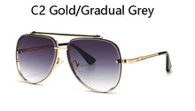 Load image into Gallery viewer, 2023  brand design Classic pilot Style Gradient lens Sunglasses Men Vintage Brand Design Drive Sunglasses UV400