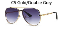 Load image into Gallery viewer, 2023  brand design Classic pilot Style Gradient lens Sunglasses Men Vintage Brand Design Drive Sunglasses UV400