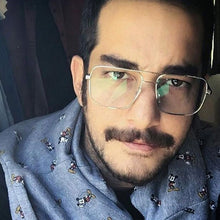 Load image into Gallery viewer, 2020 Men  Square Frame Vintage Eyeglasses  Oversized Big Size Women Clear Lens Glasses Optical Spectacle Frame Glasses