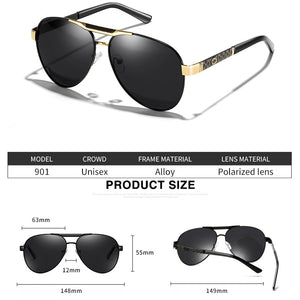 2020 Mens Polarized Sunglasses for Sports Outdoor Driving Polaroid Sunglasses Men Pilot Metal Frame Sun Glasses Gafas De Sol