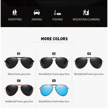 Load image into Gallery viewer, 2020 Mens Polarized Sunglasses for Sports Outdoor Driving Polaroid Sunglasses Men Pilot Metal Frame Sun Glasses Gafas De Sol
