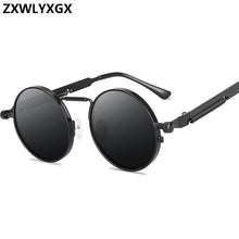Load image into Gallery viewer, 2023 Metal Steampunk Sunglasses Men Women Round Glasses Brand Design Vintage Sunglasses  UV400 Eyewear