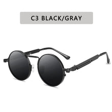 Load image into Gallery viewer, 2023 Metal Steampunk Sunglasses Men Women Round Glasses Brand Design Vintage Sunglasses  UV400 Eyewear