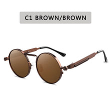 Load image into Gallery viewer, 2023 Metal Steampunk Sunglasses Men Women Round Glasses Brand Design Vintage Sunglasses  UV400 Eyewear