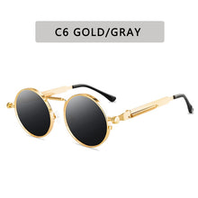 Load image into Gallery viewer, 2023 Metal Steampunk Sunglasses Men Women Round Glasses Brand Design Vintage Sunglasses  UV400 Eyewear