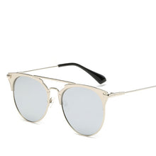 Load image into Gallery viewer, 2023 Mirror Rose Gold cat eye Sunglasses Women Round  Brand Female Sun Glasses Women rave retro Star Style Shades