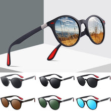 Carica l'immagine nel visualizzatore di Gallery, Square Retro Rivet Polarized Sunglasses UV400 Men's Glasses Classic Driving Sunglasses Oversized Sunglasses Men