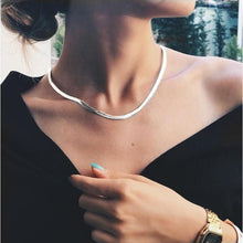 Carica l&#39;immagine nel visualizzatore di Gallery, 2020 NEW Lotus Necklaces Multi Layer Girl Silver Color bar Bohemia Alloy Necklace Multilayer Chain Women Collares Collier femme