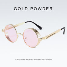 Load image into Gallery viewer, NEW Round Punk Sunglasses Women Vintage Steampunk Alloy Metal Retro Red Sun Glasses Goggles Men Gothic Style Shades