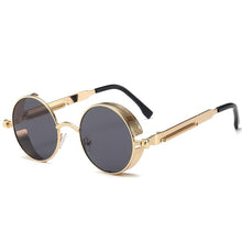 Load image into Gallery viewer, NEW Round Punk Sunglasses Women Vintage Steampunk Alloy Metal Retro Red Sun Glasses Goggles Men Gothic Style Shades