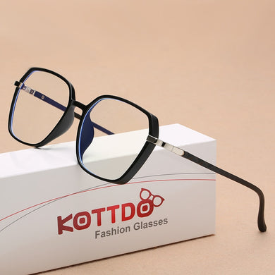 2023 Anti-Blue Light Women Prescription Eyeglasses Square Tr90 Glasses Frame Men Computer Optical Myopia Eyewear
