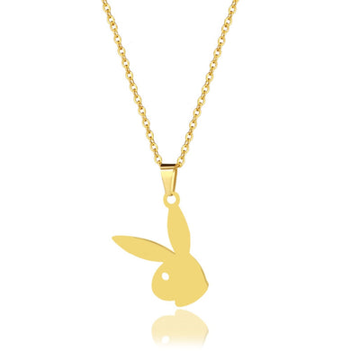 2020 New Arrivals Kpop Cute Long Ear Rabbit Bunny Pendant Necklaces playboy- Necklace Party gift Hippop Minimalist Jewelry