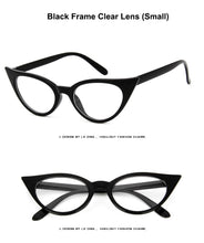 Carica l&#39;immagine nel visualizzatore di Gallery, New Cat Eye Glasses Frame Women Brand Designer Cateye Optical Eyeglasses Ladies Fashion Retro Clear Glasses