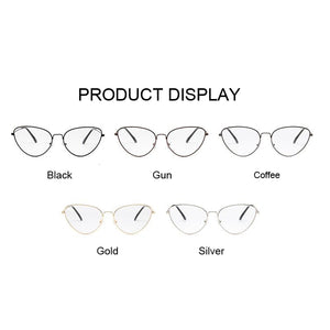 2022  Cat Eye Glasses Frame Women Brand Designer Cateye Optical Eyeglasses Ladies  Retro Clear Glasses
