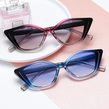 Load image into Gallery viewer, 2023 Cat Eye Sunglasses Women Brand Designer  Gradient Lens Sun Glasses Ladies Vintage Shades UV400 Oculos Feminino