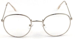 Occhiali da donna Montature da vista Montatura per occhiali rotondi in metallo Lenti trasparenti Occhiali Nero Argento Oro Vetro per occhi 