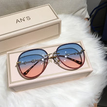 Load image into Gallery viewer, 2023 Diamond Sunglasses Female Brand Design Imitation Rhinestones Gradient Lens UV400 Pilot Sun Glasses Women Shades S316