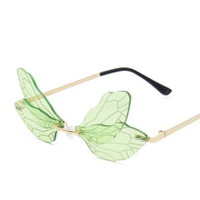 Carica l'immagine nel visualizzatore di Gallery, 2022 New Fashion Dragonfly Occhiali da sole Donna Uomo Brand Design Senza montatura Wave Eyewear Occhiali da sole stretti di tendenza di lusso