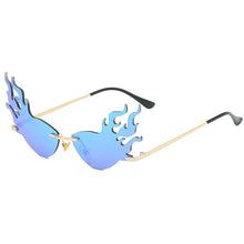 Load image into Gallery viewer, 2023 Flame Shaped Sunglasses Photo Prop Decorative Party Eyeglasses Funny Party Glasses (Yellow Lens)
