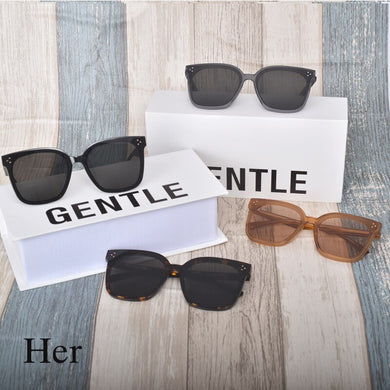 2023 GM sunglasses Design for big face men Sunglasses GENTLE Her Square Acetate Polarized UV400 Sunglasses women men